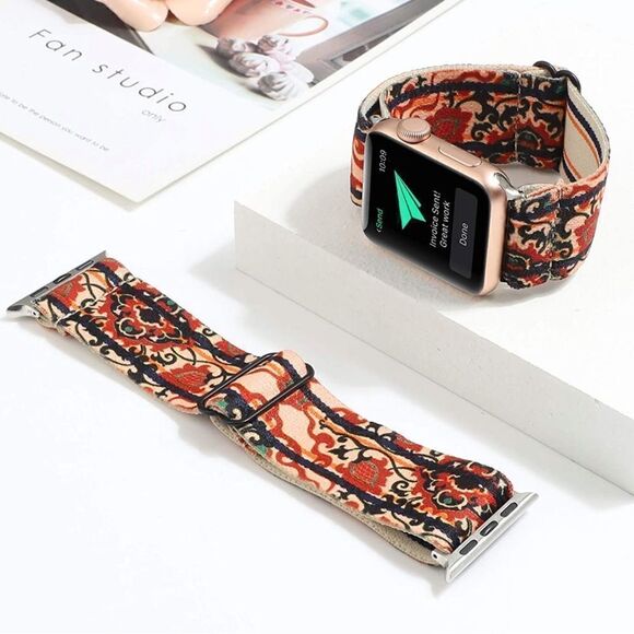 Floral Stretchy Loop Band for Apple Watch - Picture 1 of 4